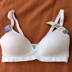 NWT Hanes G281/B281- White Bra, Size Small